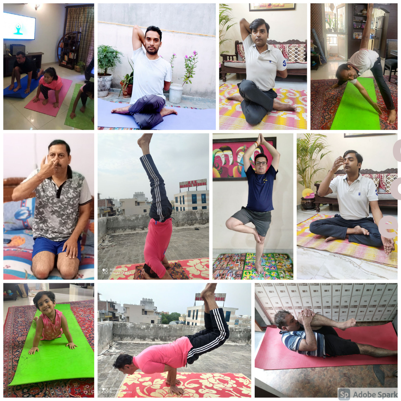 Online participation in International Yoga Day Celebration