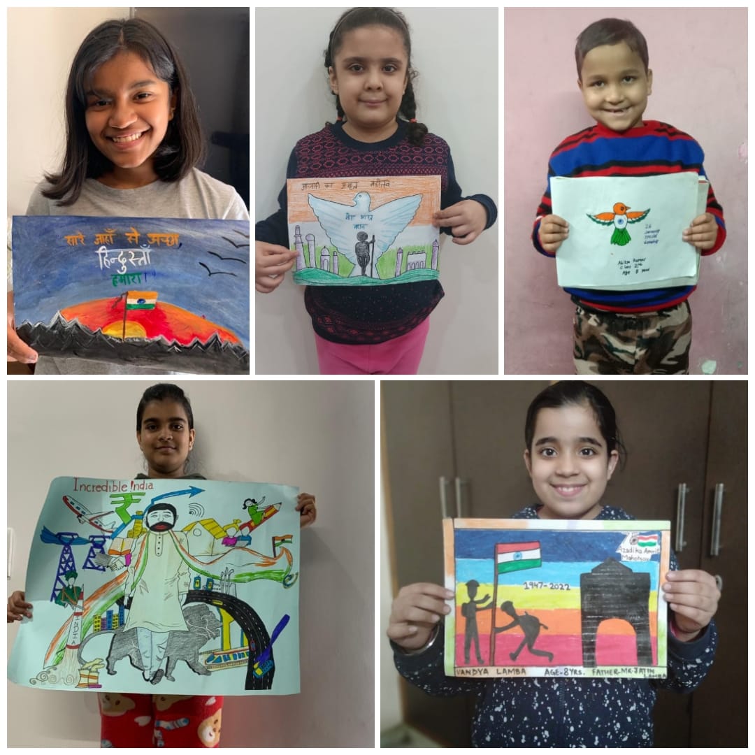 Participation of children of staff members  in Republic Day Painting Competition